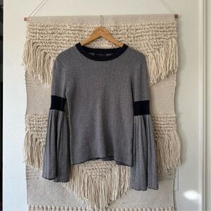Slate & Willow Pleated Sleeve Sweater